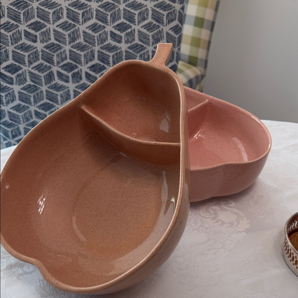 1950’s Pear Divided Serving Dishes